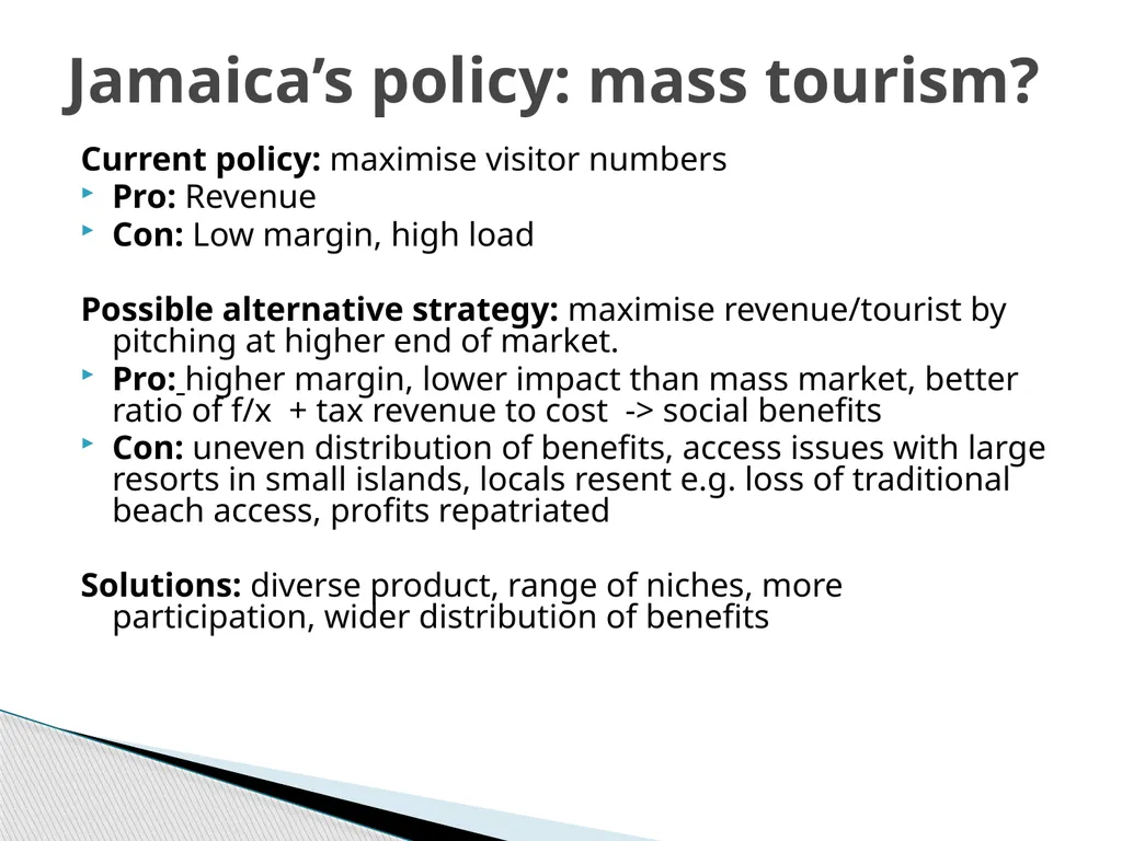 SADEKE SMITH TOURISM IMPACTS ON JAMAICA COLBOURNE - slide 32 of 41