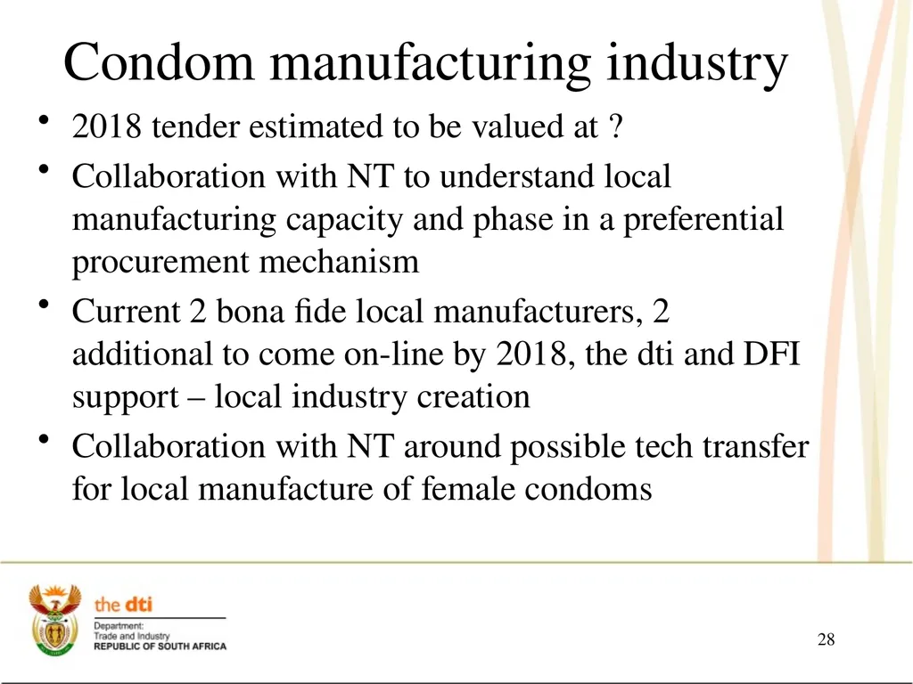Portfolio Committee on Economic Development the - slide 28 of 29