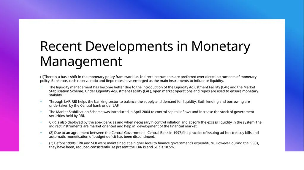 RBI and Financial System Financial System - slide 19 of 34