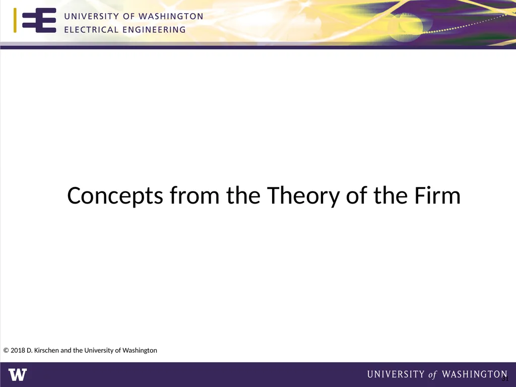 Basic Concepts from Economics © 2018 D. Kirschen - slide 31 of 92