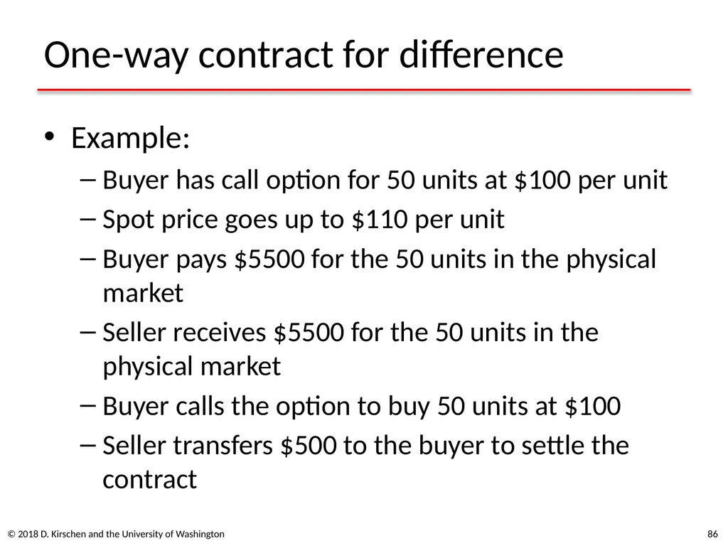 Basic Concepts from Economics © 2018 D. Kirschen - slide 86 of 92