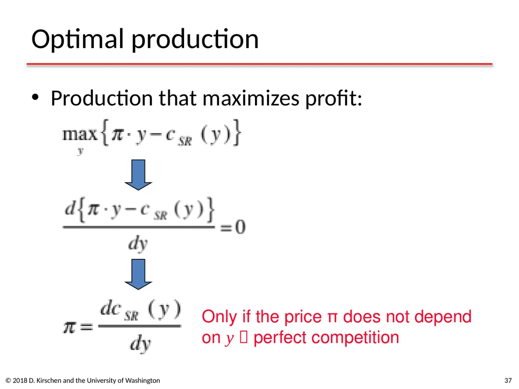 Basic Concepts from Economics © 2018 D. Kirschen - slide 37 of 92