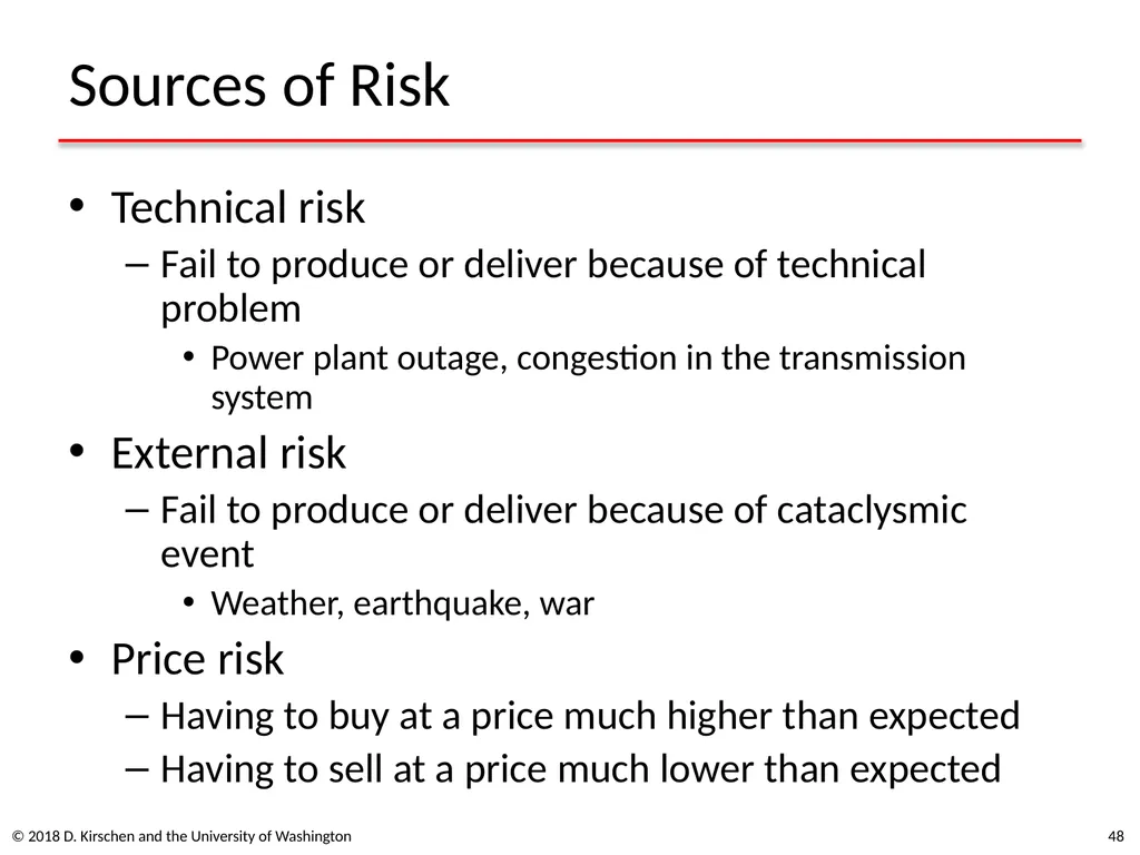 Basic Concepts from Economics © 2018 D. Kirschen - slide 48 of 92