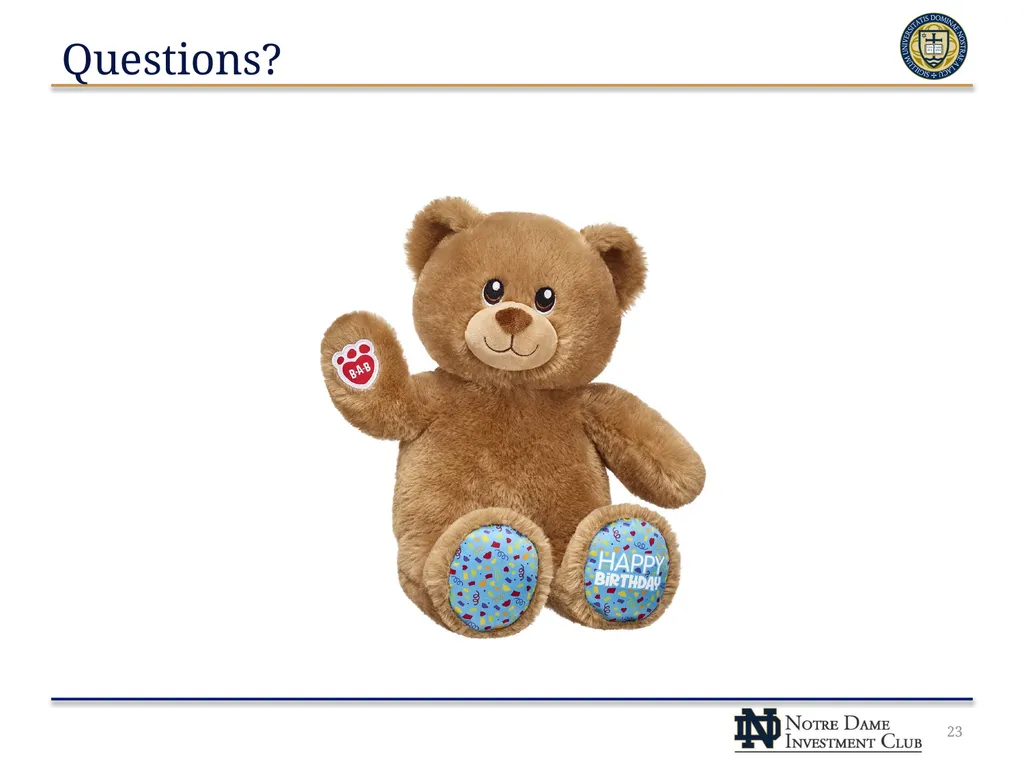 Build A Bear Workshop, Inc. (NYSE: BBW) NDIC – - slide 23 of 23