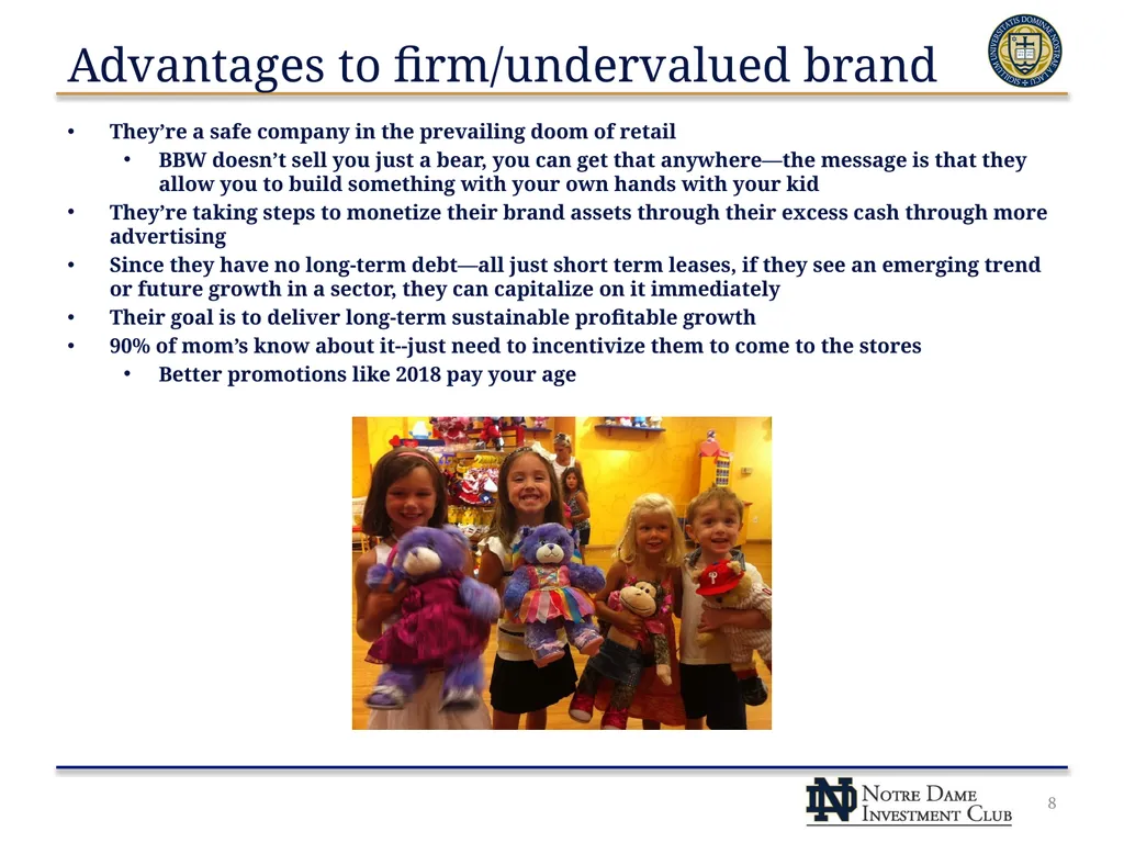 Build A Bear Workshop, Inc. (NYSE: BBW) NDIC – - slide 8 of 23