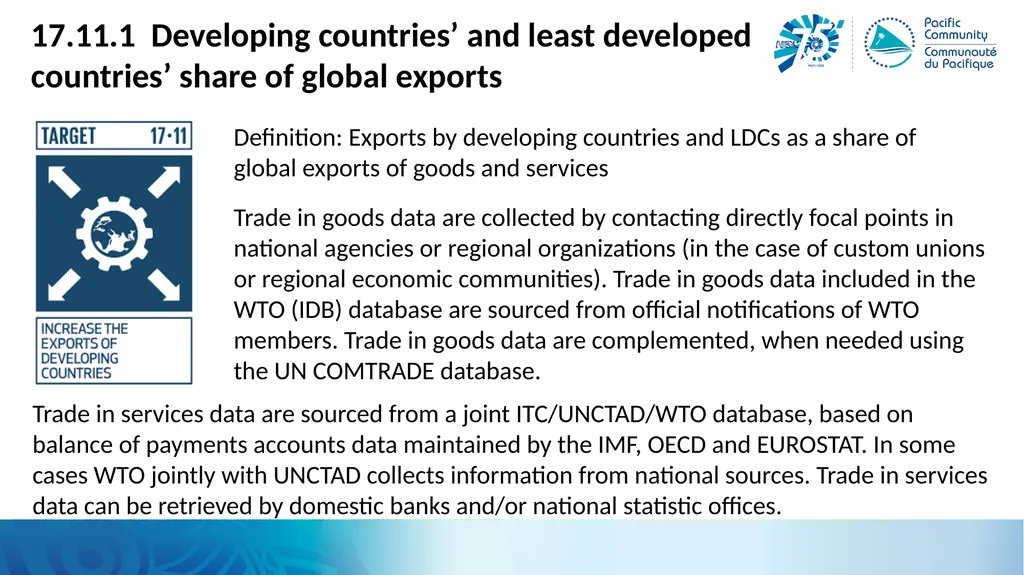 Trade and the SDGs Alison, SDD for IMTS Workshop, - slide 18 of 25