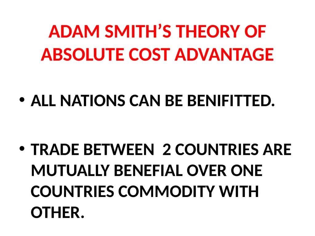 LESSON – 7 INTERNATIONAL ECONOMICS - slide 13 of 49