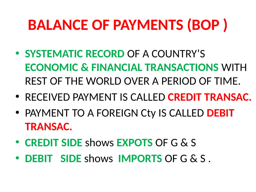 LESSON – 7 INTERNATIONAL ECONOMICS - slide 29 of 49