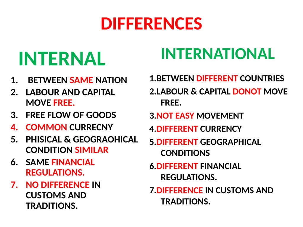 LESSON – 7 INTERNATIONAL ECONOMICS - slide 11 of 49