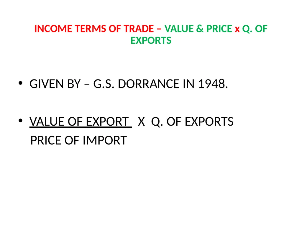 LESSON – 7 INTERNATIONAL ECONOMICS - slide 27 of 49