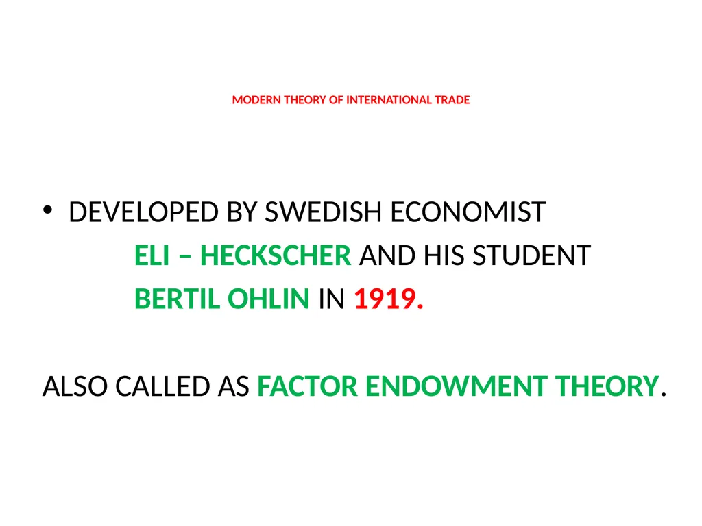 LESSON – 7 INTERNATIONAL ECONOMICS - slide 17 of 49