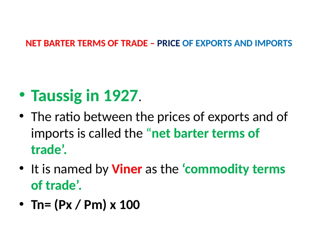 LESSON – 7 INTERNATIONAL ECONOMICS - slide 25 of 49