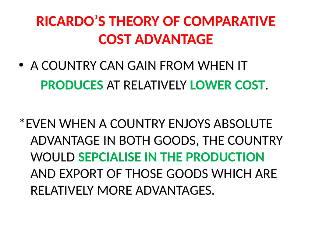 LESSON – 7 INTERNATIONAL ECONOMICS - slide 15 of 49