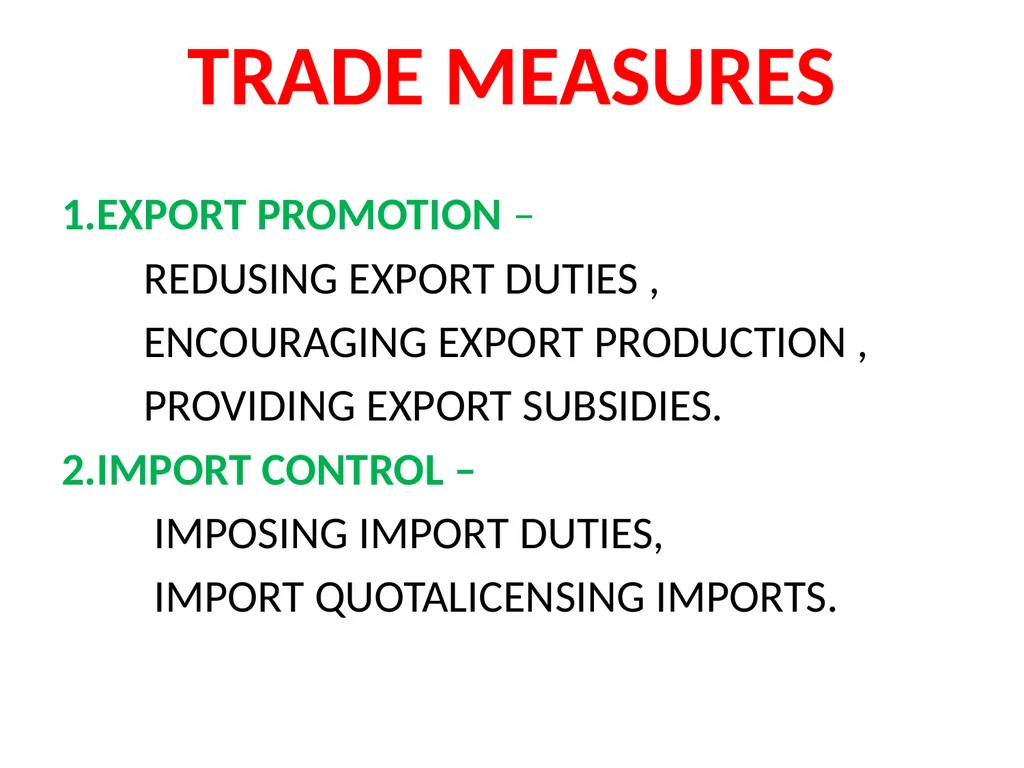 LESSON – 7 INTERNATIONAL ECONOMICS - slide 38 of 49