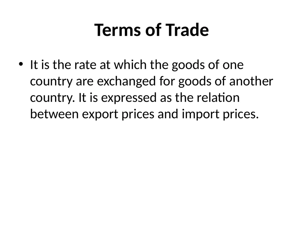 LESSON – 7 INTERNATIONAL ECONOMICS - slide 23 of 49