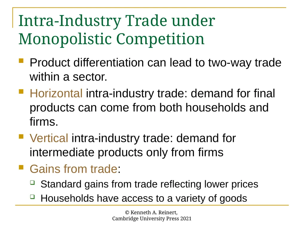 Chapter 5: Intra-Industry Trade An Introduction to - slide 11 of 17