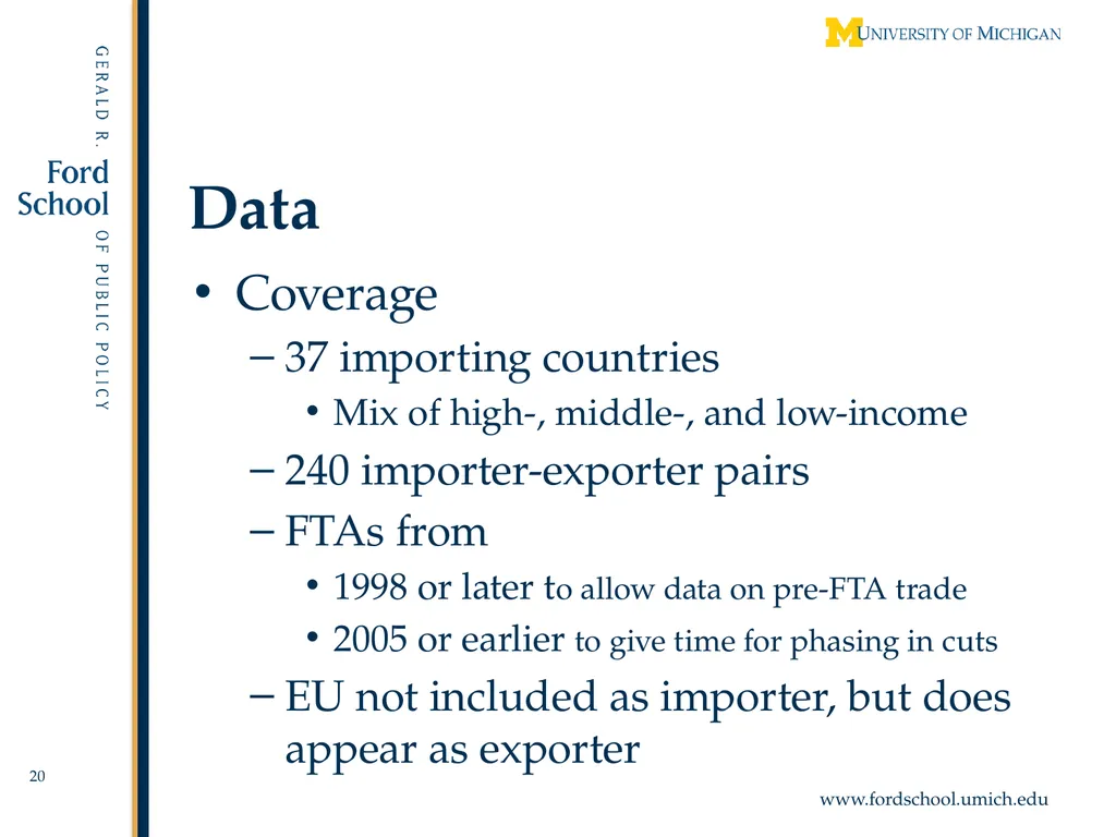 Exempted Sectors in Free Trade Agreements Alan V. - slide 20 of 29