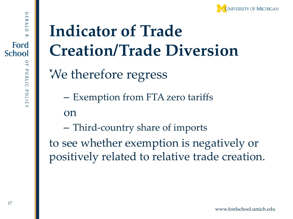 Exempted Sectors in Free Trade Agreements Alan V. - slide 17 of 29