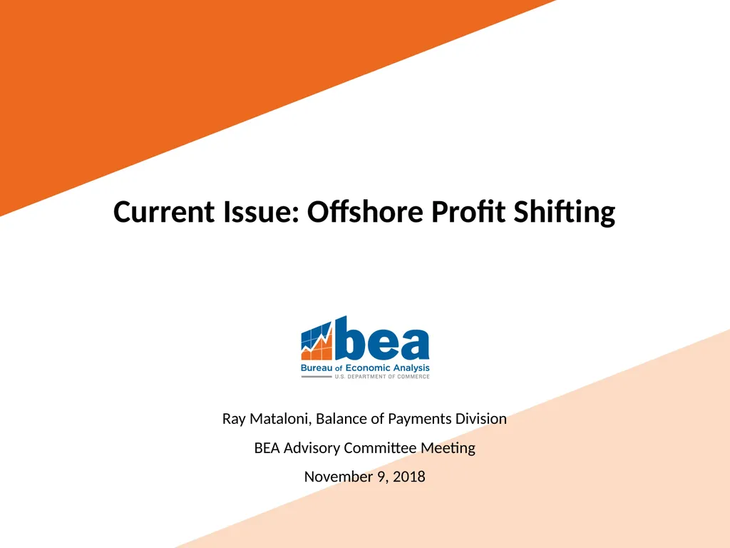 Current Issue: Offshore Profit Shifting Ray - slide 1 of 19