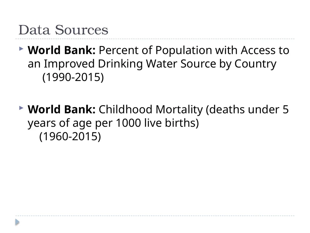 Global Access to Improved Drinking Water and - slide 4 of 16