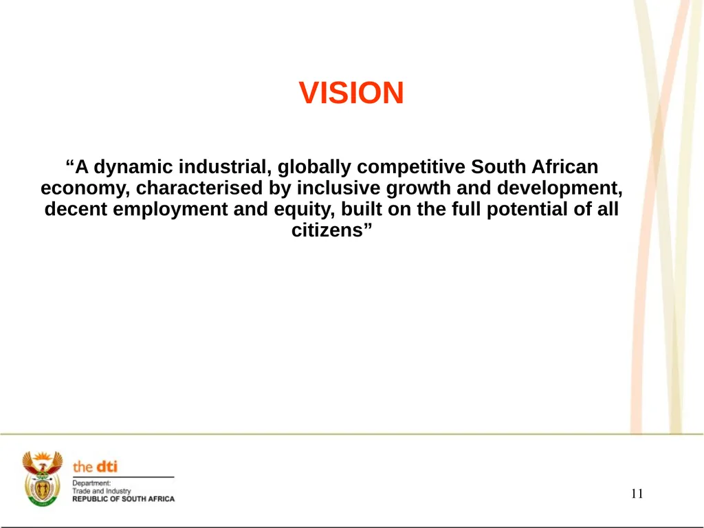 Presentation to the Portfolio Committee on Trade - slide 11 of 55