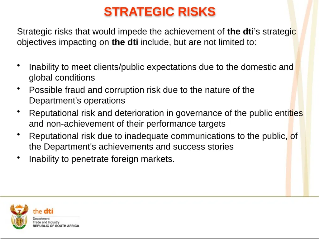 Presentation to the Portfolio Committee on Trade - slide 27 of 55