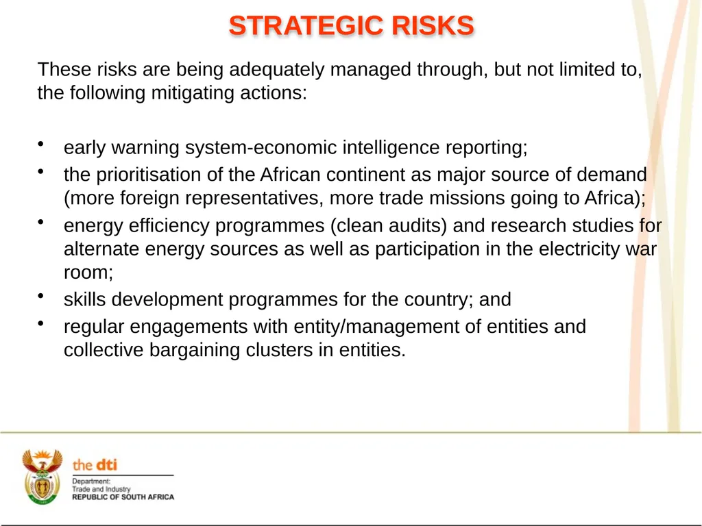 Presentation to the Portfolio Committee on Trade - slide 28 of 55