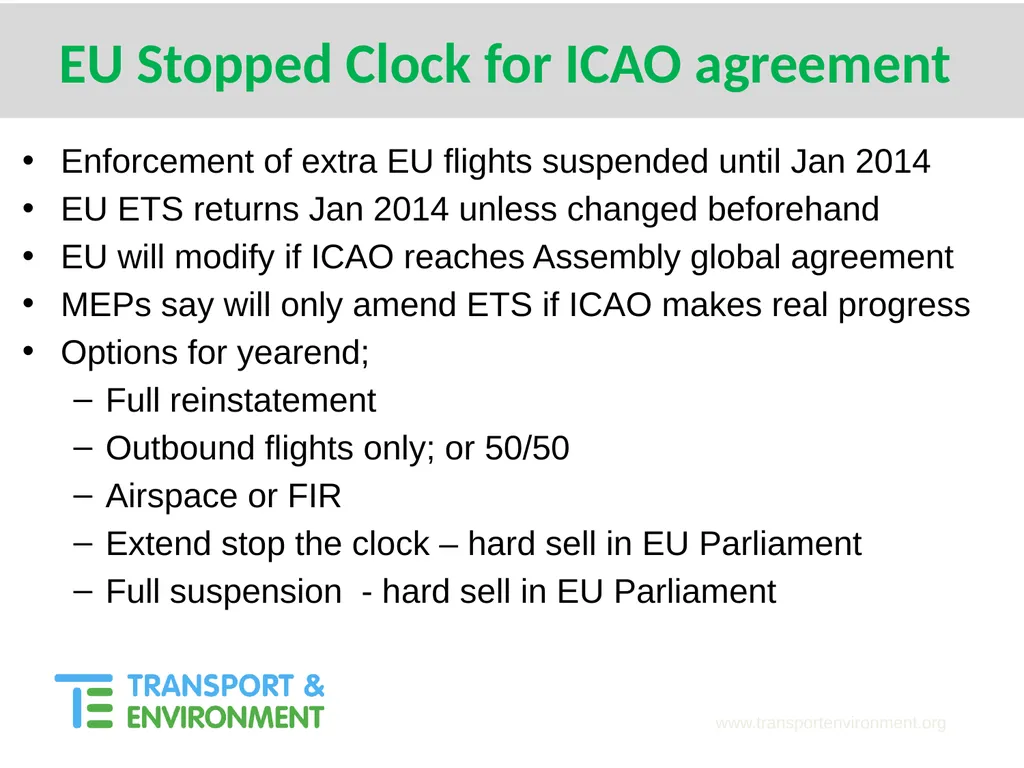 Mitigating emissions from International Aviation - slide 6 of 23