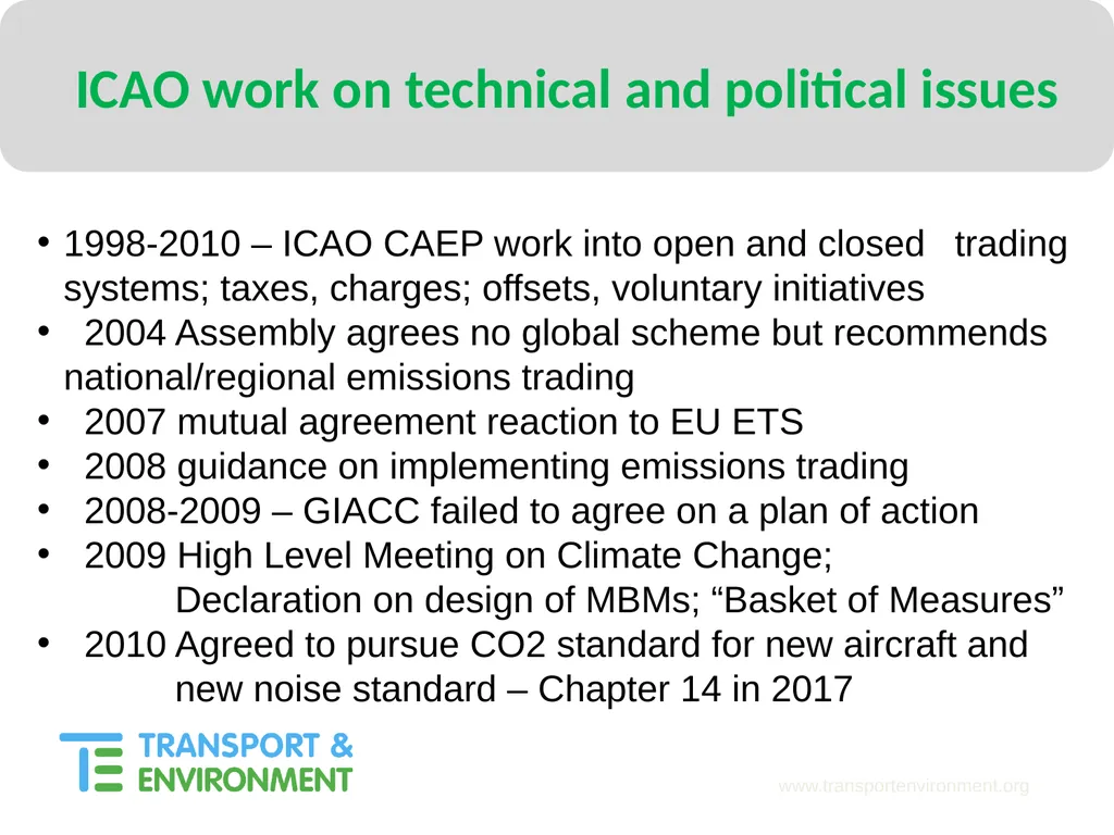 Mitigating emissions from International Aviation - slide 3 of 23