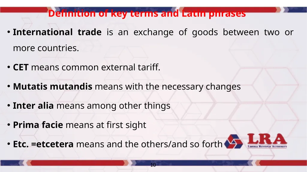 MODULE VI CUSTOMS BROKERS LICENSING TRAINING - slide 11 of 39