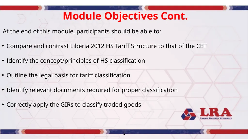 MODULE VI CUSTOMS BROKERS LICENSING TRAINING - slide 7 of 39