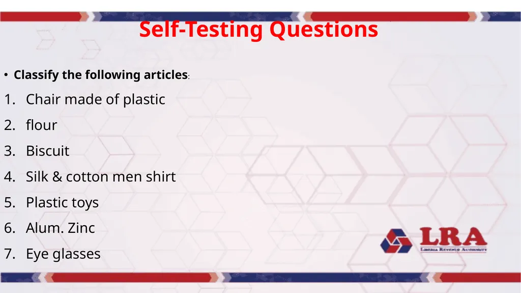 MODULE VI CUSTOMS BROKERS LICENSING TRAINING - slide 38 of 39