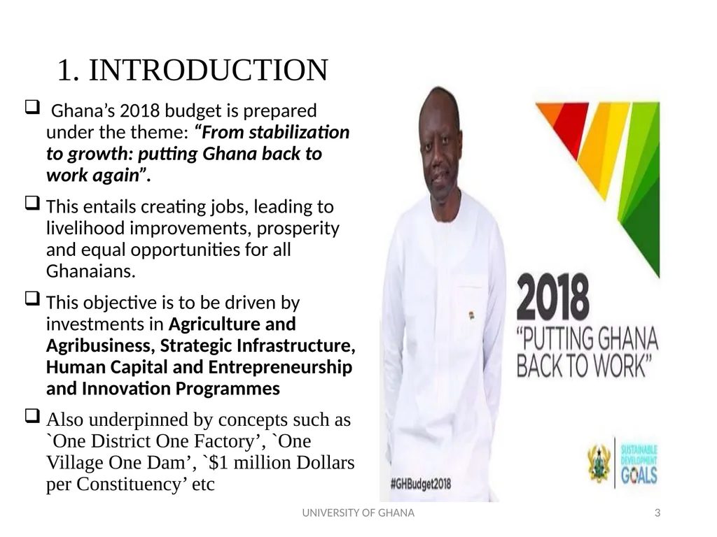 ICAG REVIEW OF THE 2018 NATIONAL BUDGET BY PROF. - slide 3 of 41