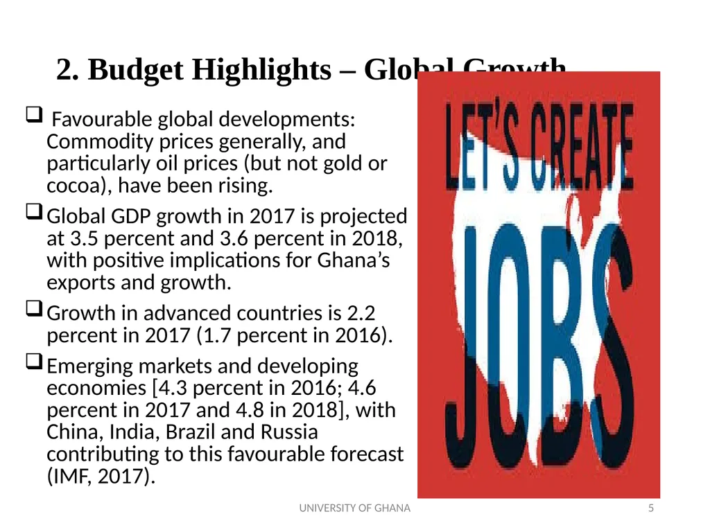ICAG REVIEW OF THE 2018 NATIONAL BUDGET BY PROF. - slide 5 of 41