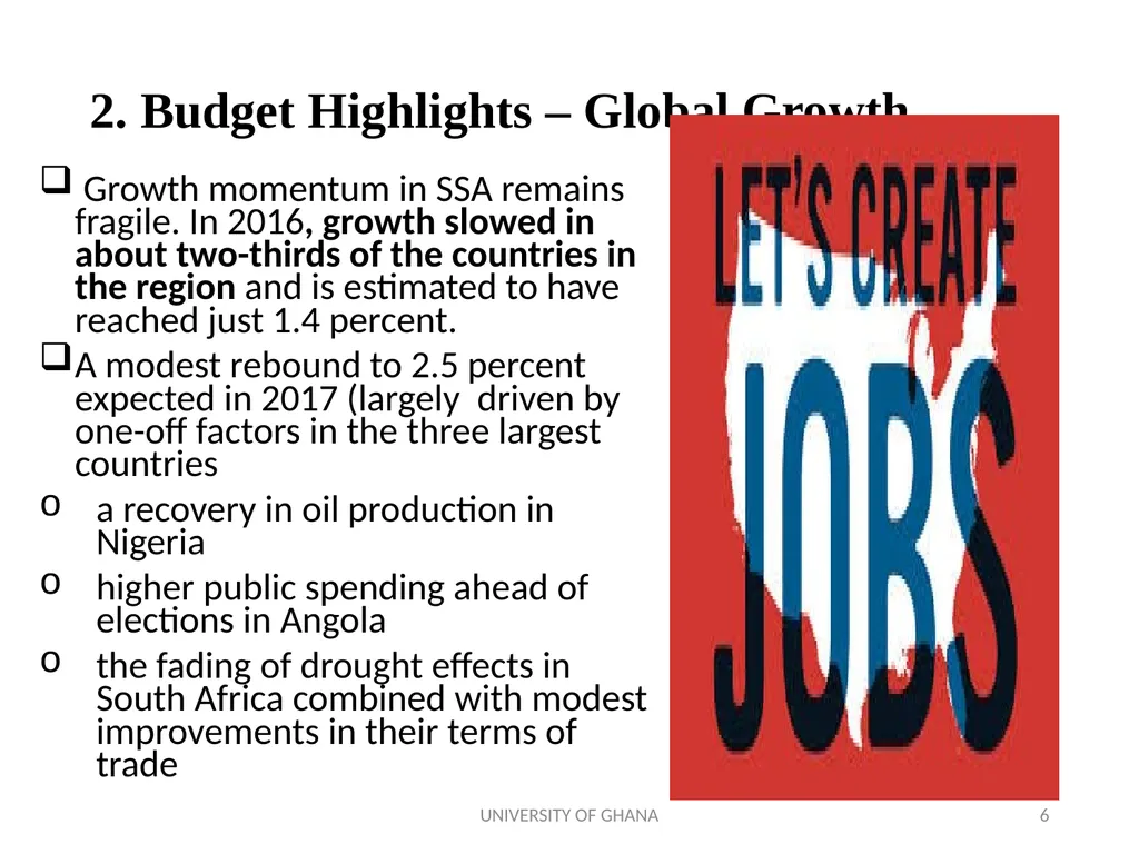 ICAG REVIEW OF THE 2018 NATIONAL BUDGET BY PROF. - slide 6 of 41