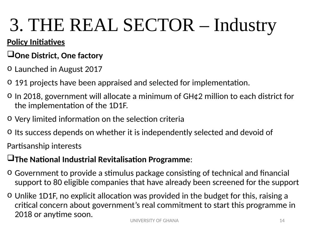 ICAG REVIEW OF THE 2018 NATIONAL BUDGET BY PROF. - slide 14 of 41