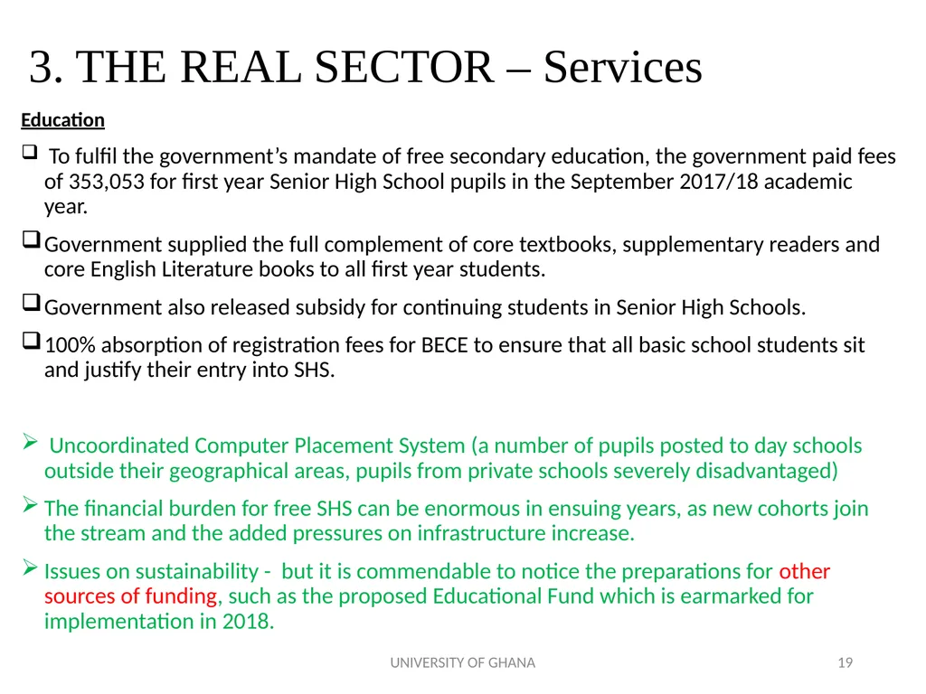 ICAG REVIEW OF THE 2018 NATIONAL BUDGET BY PROF. - slide 19 of 41