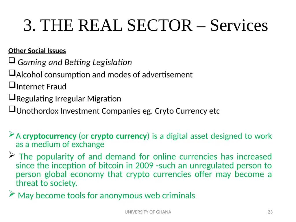 ICAG REVIEW OF THE 2018 NATIONAL BUDGET BY PROF. - slide 23 of 41