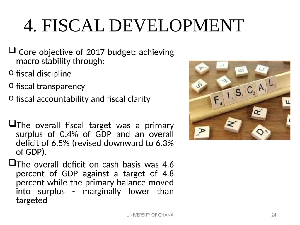 ICAG REVIEW OF THE 2018 NATIONAL BUDGET BY PROF. - slide 24 of 41