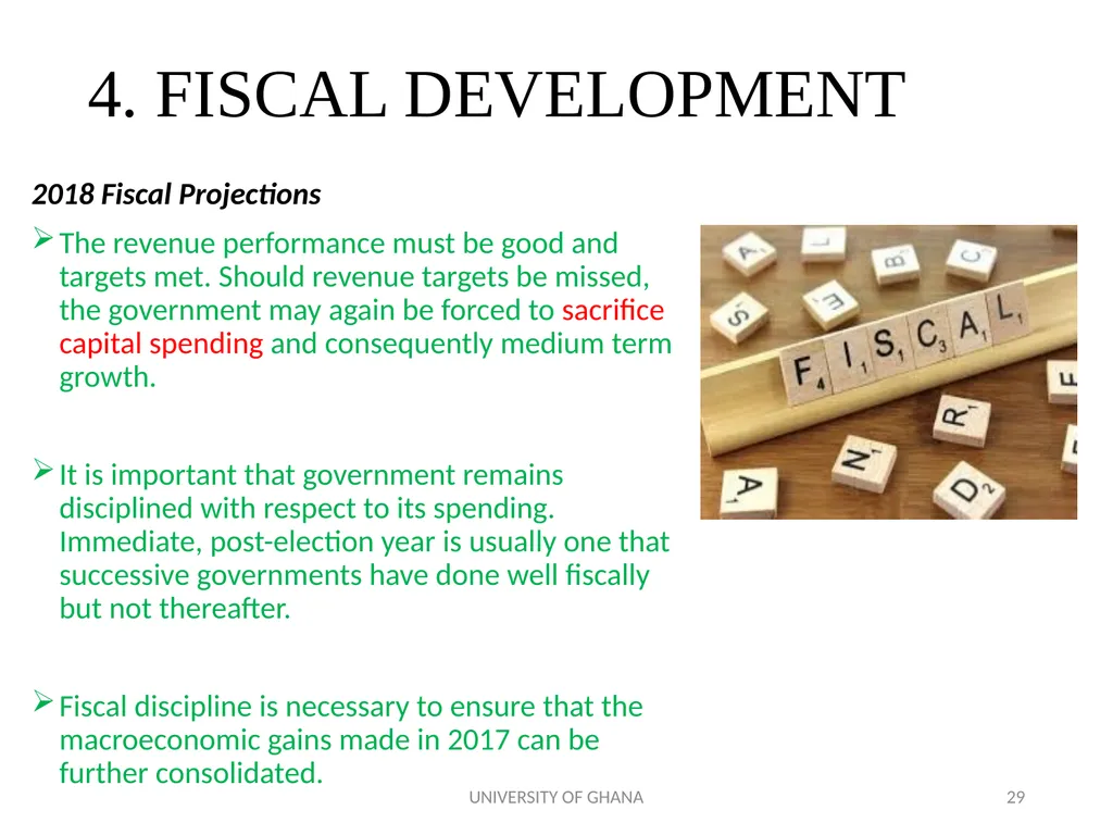 ICAG REVIEW OF THE 2018 NATIONAL BUDGET BY PROF. - slide 29 of 41