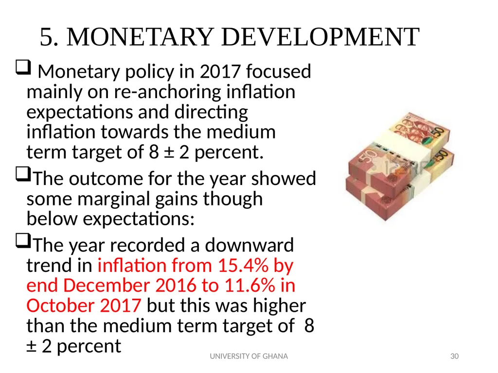 ICAG REVIEW OF THE 2018 NATIONAL BUDGET BY PROF. - slide 30 of 41