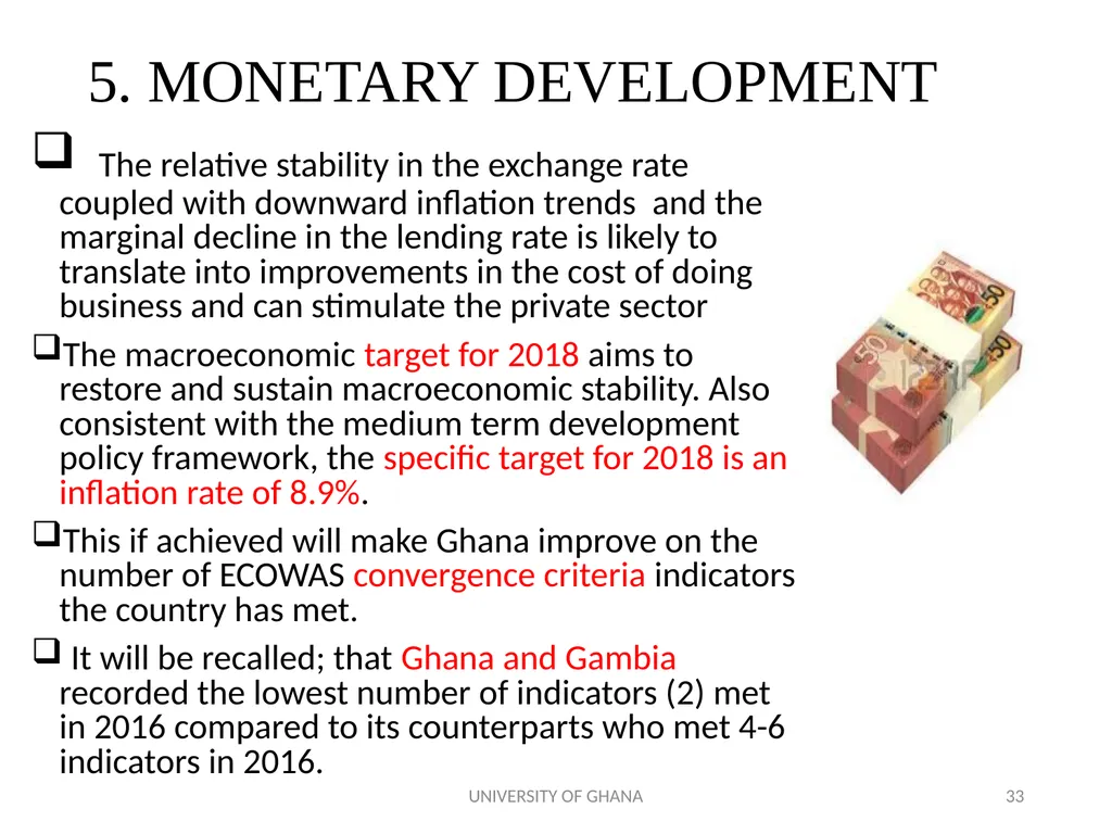 ICAG REVIEW OF THE 2018 NATIONAL BUDGET BY PROF. - slide 33 of 41