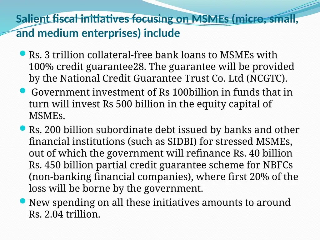 Covid-19: Impact on the Indian Economy S. Mahendra - slide 60 of 120
