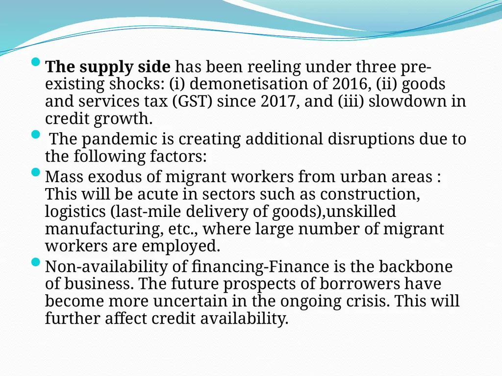 Covid-19: Impact on the Indian Economy S. Mahendra - slide 49 of 120