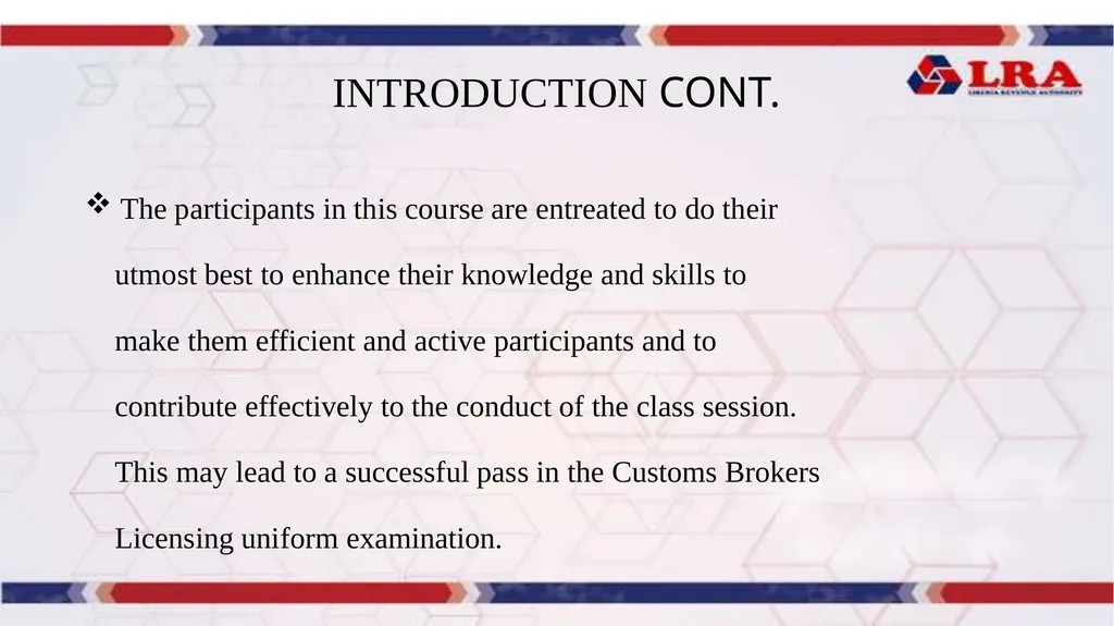 MODULE II: Presented By: LRA TRAINING TEAM - slide 5 of 66