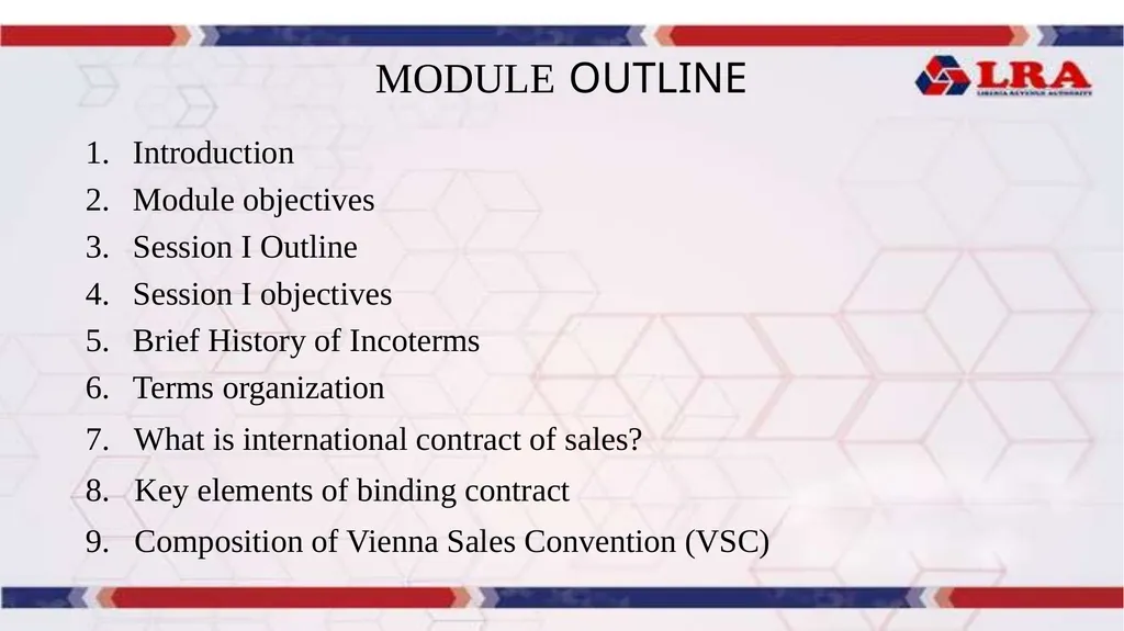 MODULE II: Presented By: LRA TRAINING TEAM - slide 2 of 66