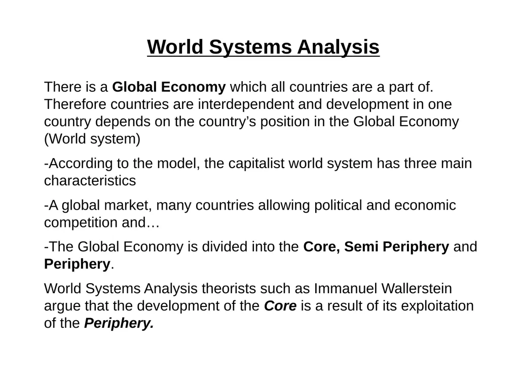 The Global Economy The Global Economy – Basic - slide 20 of 27