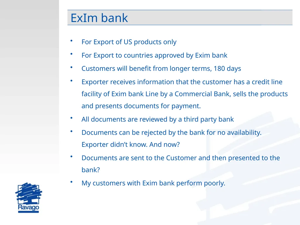 International Trade Risk Management Practical - slide 23 of 28