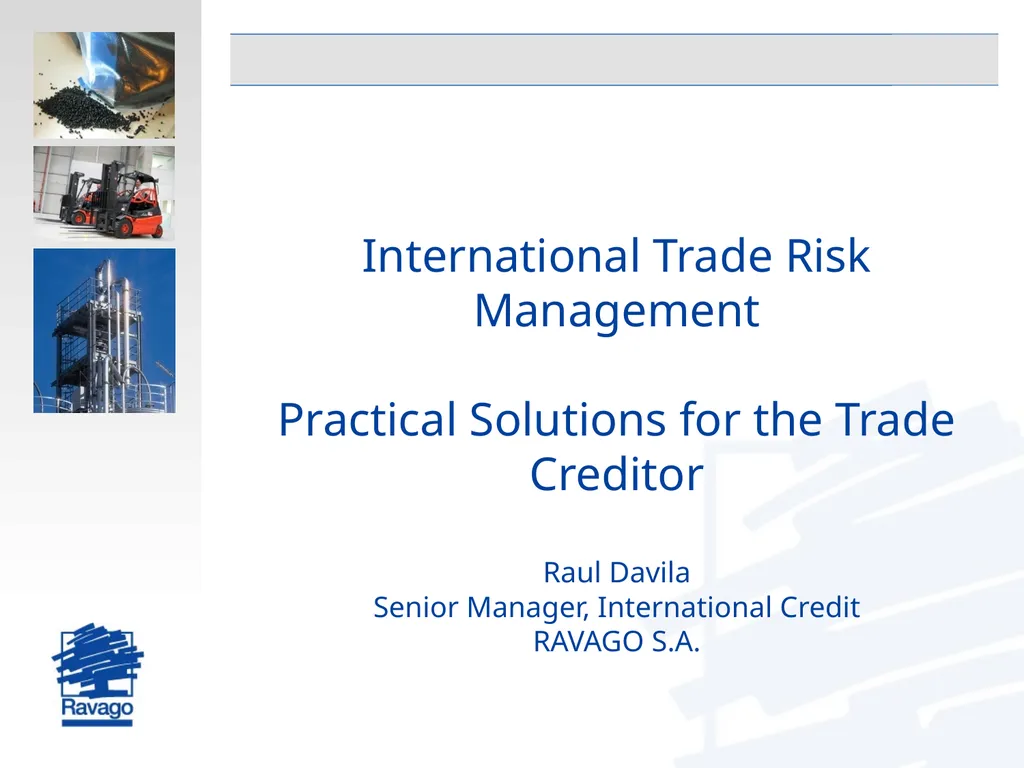 International Trade Risk Management Practical - slide 1 of 28