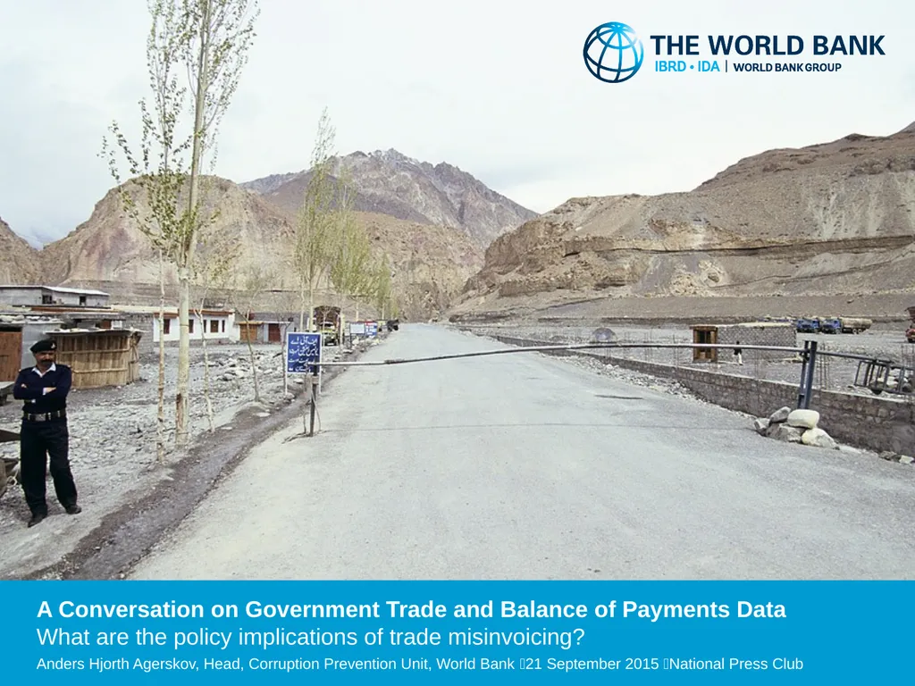 A Conversation on Government Trade and Balance of - slide 1 of 4